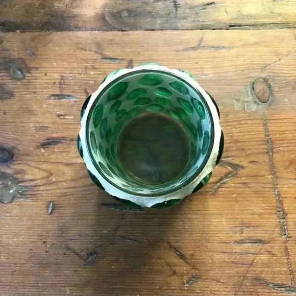 Mosaic Green Votive / Tea Light Candle Holder - Picture 3 of 4